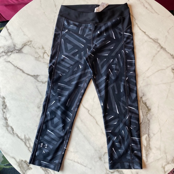 Under Armour Size Small Black Capri Leggings - Picture 1 of 6